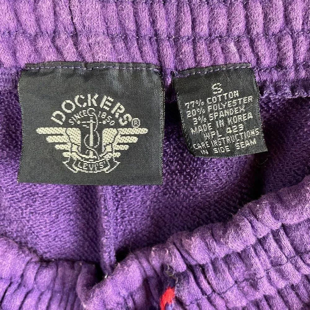 Docker Purple Sweat Pants Size S - Picture 8 of 8